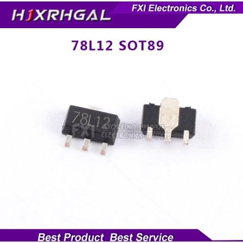 50PCS 78L12 SOT 89 SMD 12V three-terminal regulator