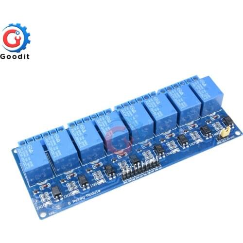 DC 5V 8 Channel Relay Module Shiled for Arduino Raspberry Pi DSP AVR PIC ARM with Optocoupler Protection Expansion Board