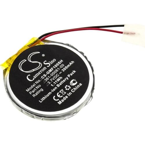 CS 300mAh / 1.11Wh battery for Garmin Fenix 1, Fenix 2, PD3555w 361-00061-00