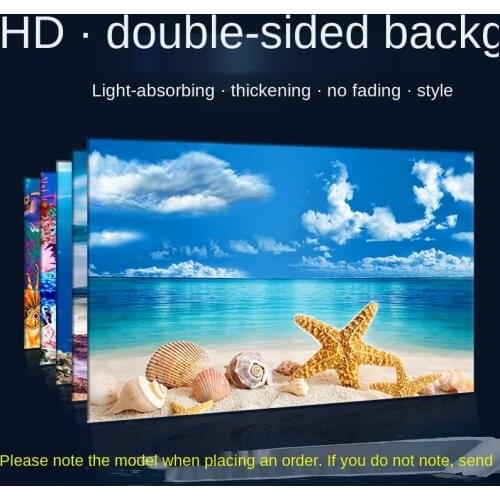 Aquarium fish tank background wallpaper 3D HD decorative background painting sticker fish tank decoration aquarium accessories