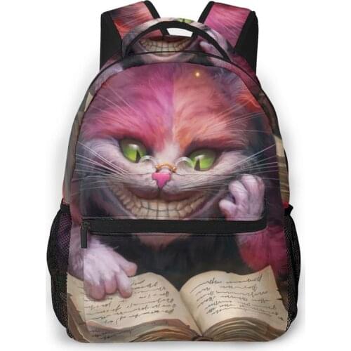 Alice In Wonderland Backpack for Girls Boys Travel RucksackBackpacks for Teenage school bag