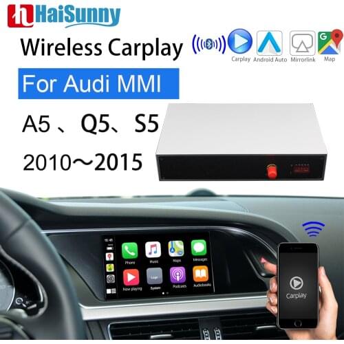 Wireless Carplay For Audi A5 Q5 S5 2010 2011 2012 2013 2014 2015 MMI Support GPS Navi Reverse Camera Smart Multimedia Retrofit