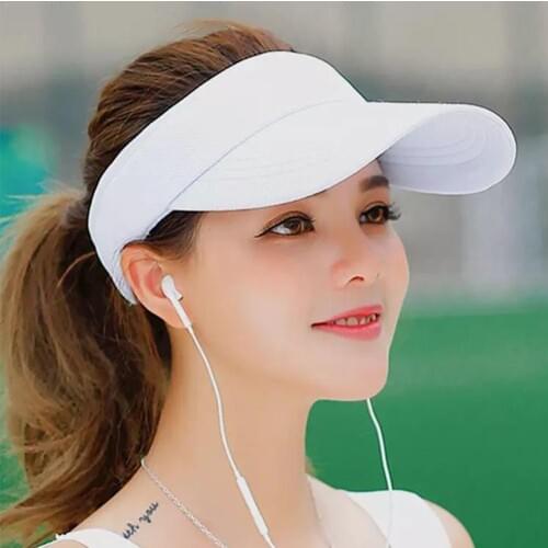 Summer Adjustable Visor Sun Hat Unisex Fashion Outdoor Tennis Men Empty Baseball Sport Ravel Women Top Cap Beach Caps Sunsc Q5L0