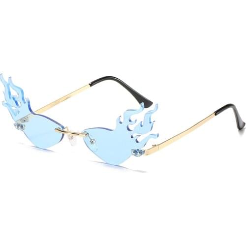 Bohosco Fashion Sunglasses Rimless Luxury Women Party Shape Brand Designer Unique Frameless Sun Glasses Cool Goggles Eyewear