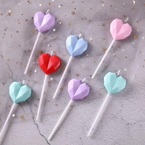 Diamond love birthday party proposal creative supplies smokeless candle cake decoration