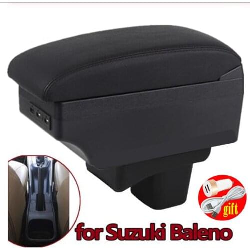 For Suzuki baleno Armrest box Retrofit parts Car special Armrest Center Storage box car accessories Interior special With USB