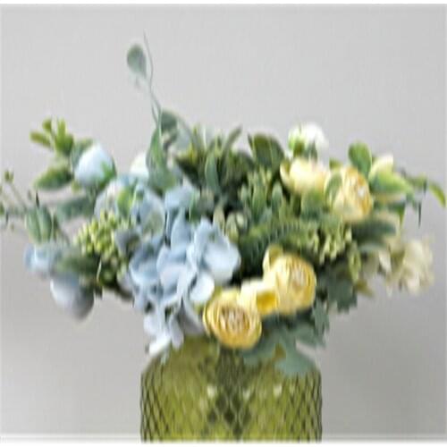 Europe and the United States table small combination simulation silk flower aisha camellia flowers road wedding floristry