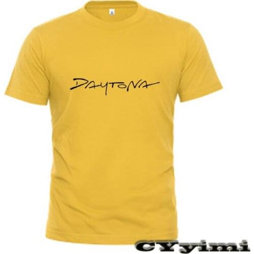 For Triumph DAYTONA 955i 955 i T Shirt Men New LOGO T-shirt 100% Cotton Summer Short Sleeve Round Neck Tees Male