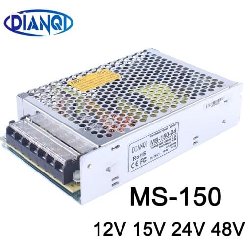 Switching power supply for mini size LED Strip light MS-150-48 unit ac dc converter MS-150W 12V/12.5A 15V/10A 24V/6.5A 48V/3.1A