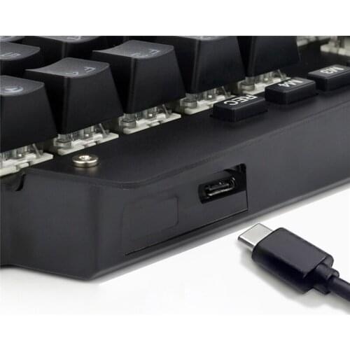 K700 One-hand Mechanical Gaming Keyboard RGB LED Backlight Outemu Switch Macro Defines 44 keys Keyboard