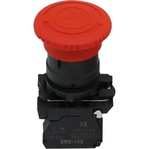 22mm Emergency Stop Mushroom Button Made of Durable Plastic SB5 AS542