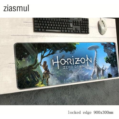 Horizon zero dawn mousepad gamer 900x300x3mm gaming mouse pad Fashion notebook pc laptop padmouse Halloween Gift ergonomic mat