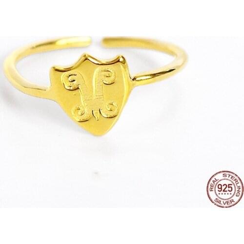 LKO Vintage Portrait Big Round Rings Personality Geometric Opening Rings for Women Girls Party Jewelry Accessories Adjustable