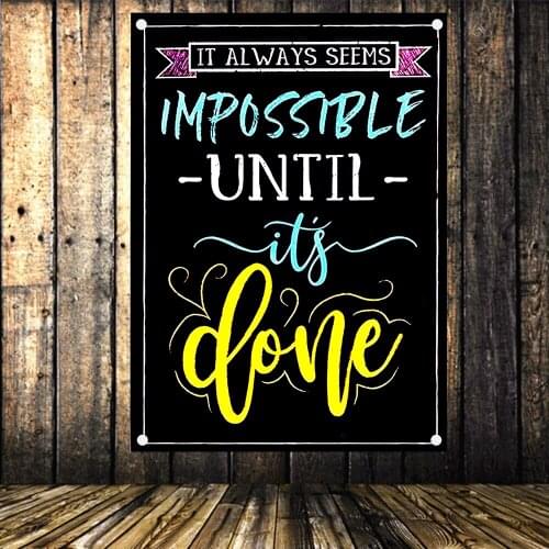 Motivational Wall Art Flags & Banners, Success Wall Art Inspired by Famous Historical Leaders and Thinkers for School and Office