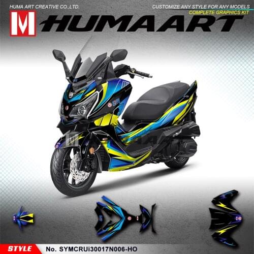 HUMAART Personalized Stickers Vinyl Decal Kit for SYM Cruisym 300 2017 2018 2019 2020