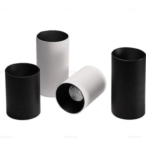 Round Dimmable LED Downlights 7W/9W/12W/15W/18W COB Surface Mounted LED Ceiling Spotlights AC110-220V LED Lamp Indoor Lighting