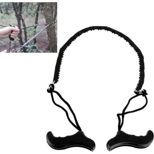 480mm(18.9'') Heavy duty Manganese Survival Wire Saw Camp Hike Outdoor Hunt Fish Tool Cut Cutter Fretsaw Bushcraft Wood Forest