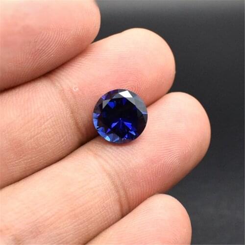 Sapphire Round Faceted Gemstone Brilliant Cut Sapphire Gem Multiple Sizes to Choose GS45