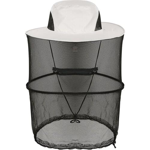 Mosquito Head Net Hat \Mesh Protection Bugs Bees Pest for Hiking Fishing Mesh Cap