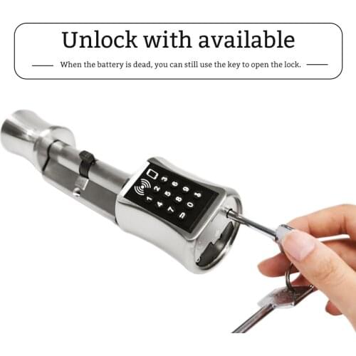 Eseye TTLock Smart Cylinder Lock Bluetooh Electronic Door Lock WiFi APP Digital Password Key IC Card Home Apartment