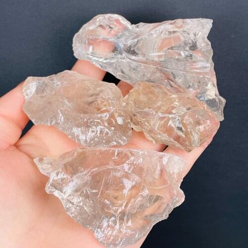 High Quality!!Natural Light Brown Himalayan Crystal Rough Raw Stone Rock Specimen Brazil