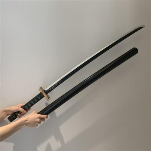 1:1 Demon Slayer Weapon Tokitou Muichirou Sowrd Kimetsu no Yaiba Sword Cosplay Ninja Knife 104cm Weapon Prop Anime Model