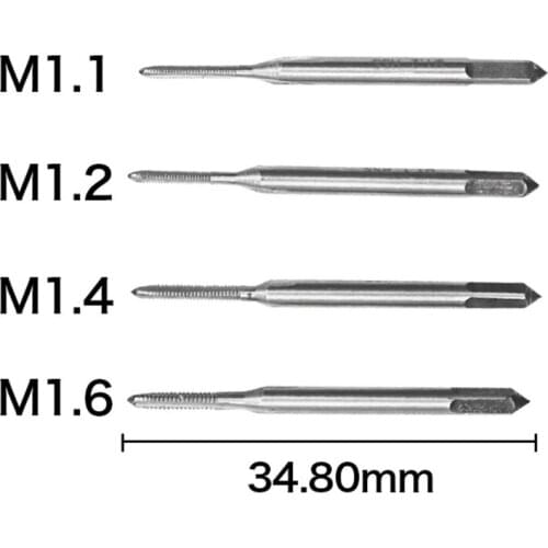 1Set Mini HSS Metric Taps Dies Wrench Handle Kit M1-M1.6 Screw Thread Making New