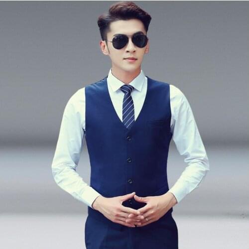 2020 Mens Wedding Dress Vests Slim Fit Mens Suit Vest Male Waistcoat Casual Sleeveless Formal Business Jacket Size 6XL