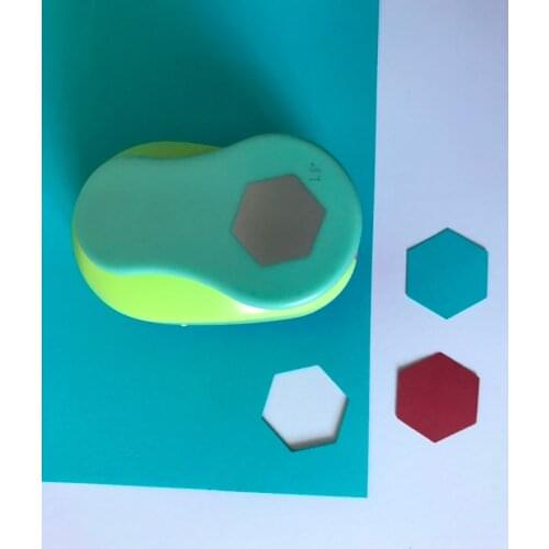 33mm hexagon punch diy craft hole puncher for scrapbooking punches eva maker Kids scrapbook paper cutter Embossing sharper