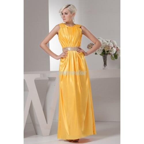 Free shipping david bridal design hot seller high neck gown brides maid beading orange Celebrity mother of the bride Dresses