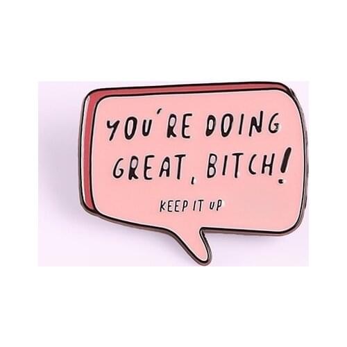 Cartoon Dialog Brooch Girl Cowboy Backpack Enamel Pins Bag Shirt Broches for Men Women Badge Pines Brooches Jewelry Accessories