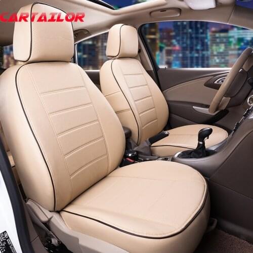 CARTAILOR Seat Covers & Supports fit for Volkswagen VW Multivan Car Accessories PU Leather Car Seat Cover Set Airbags Compatible