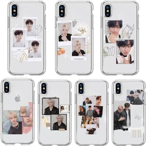 Boy group stray kids kpop Phone Case Transparent soft For iphone 5 5s 5c se 6 6s 7 8 11 12 plus mini x xs xr pro max tpu cover