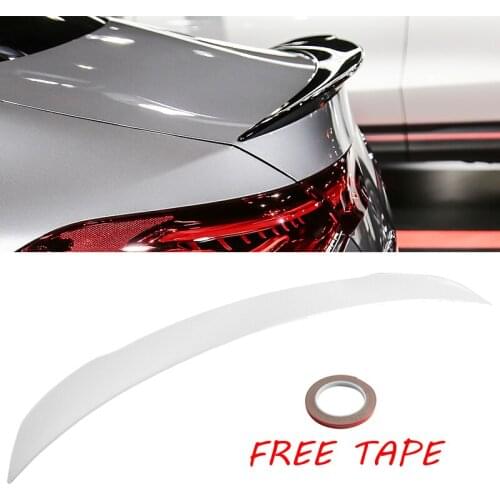 Black White Carbon Fiber For Mercedes CLA Class W118 C118 2020-2024 CLA250 CLA200 CLA220 AMG Rear Trunk Spoiler Tail Wing Lip