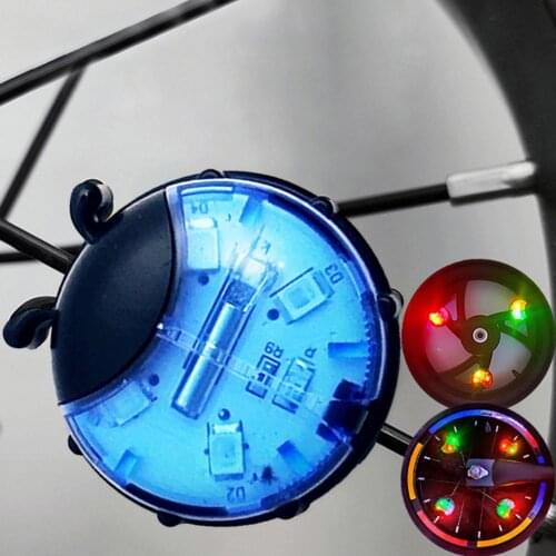 Bike Wheel Ladybug Light Recharge Kid Scooter Bike Warning Lights Cute Ladybug Shape Bike Taillight Spoke Lights Bicycle Parts