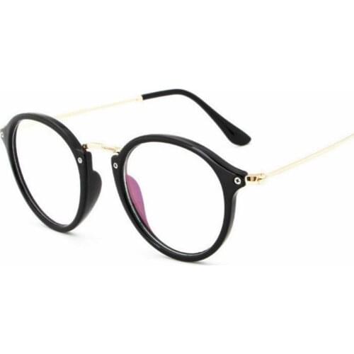 Round Glasses PINK Transparent eyegalss frame for MEN women Myopia Nerd Optical S1733