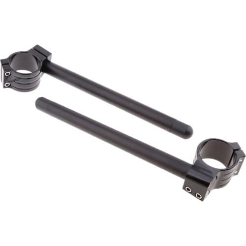 MagiDeal Black 48mm CNC Fork Tube Motorcycle Clip Ons Fork Handlebars