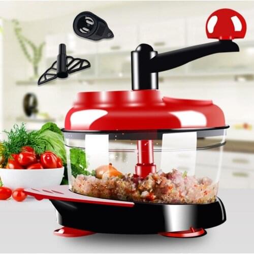 Multifunction Vegetable Chopper Food Processor Kitchen Manual Fruit Chopper Cutter Mixer Salad Maker Eggs Stirrer Shredders