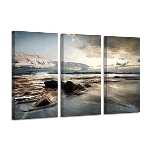 Seascape Canvas Art Wall Pictures Beach Photographic Print On Canvas For Bedroom Decor