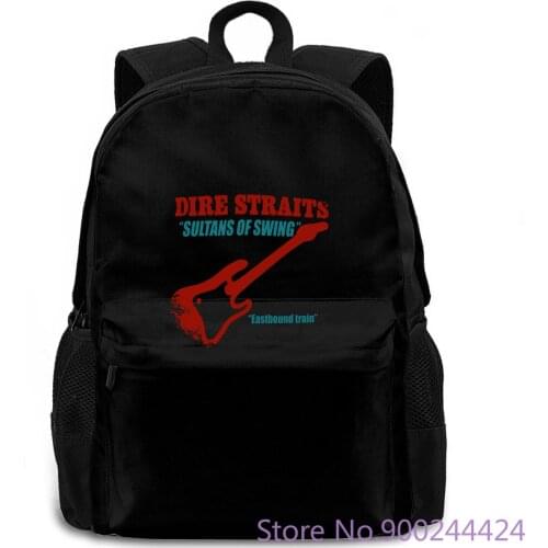 Dire Straits Cool Old Rock Band Black Vintage Classic 1-A-076 Print women men backpack laptop travel school adult