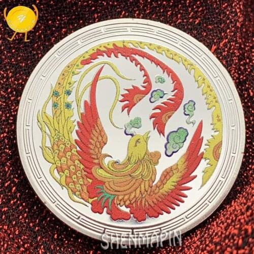 Nirvana of Phoenix Commemorative Coin The Messenger of happiness in the world Phoenix Coins Collectibles Resurrection Coin