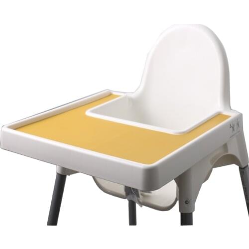 Portable Highchair Placemat New Waterproof Heat Resistant Kids Baby Table Reusable Table Mat Non-slip washable Silicone Placemat