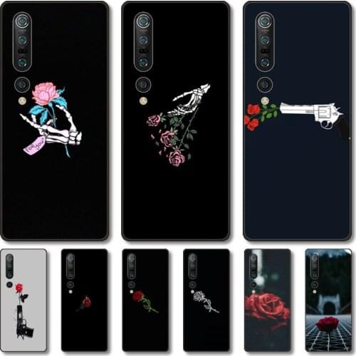 Rose lover Phone Case For Xiaomi MI 11 10 9 5g Lite Ultra Pro Note S Black Shell Cover