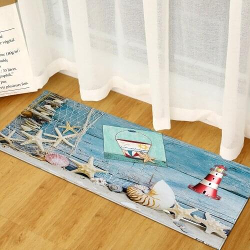 Modern Kitchen Rug Home Hallway Entrance Doormat Living Room Bedroom Childrens Decoration Carpet Beach Starfish Area Rug