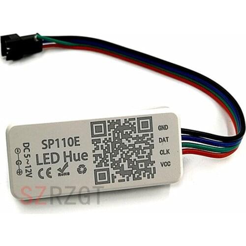 SP110E Bluetooth Pixel light Controller by smart phone APP For WS2812B SK6812 LPD8806 DMX512 1903 RGB/RGBW DC5-12V
