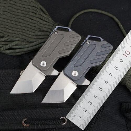 D2 Steel Knife Titanium Alloy Pocket Knife Mini knife