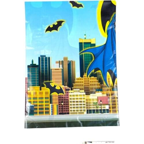 Boys Kids Favors Superhero Theme Birthday Events Party Tablecloth Decorations Table Cover Baby Shower Plastic Maps 10pcs/lot