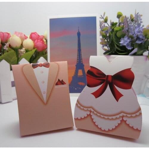 Wedding Decoration, Bride and Groom Candy Box For Wedding, Sweet Sugar Case, Wedding Favors And Gifts 50pcs groom+50pcs bride