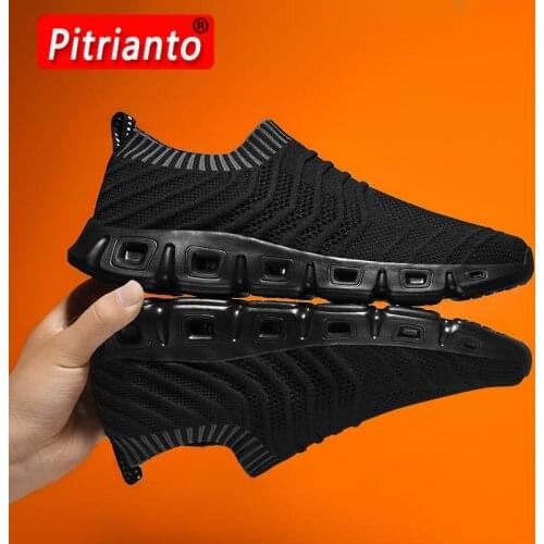 Light Slip-On Casual Shoes 48 Breathable Mens Running Sports Shoes 47 Fashion Large Size Outdoor Gym Jogging Mens Sneakers 46