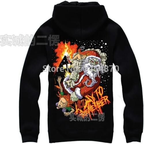 A day to remember Sweatshirt sudadera Rock hoodies winter jacket brand punk death heavy metal Santa Claus Christmas chandal